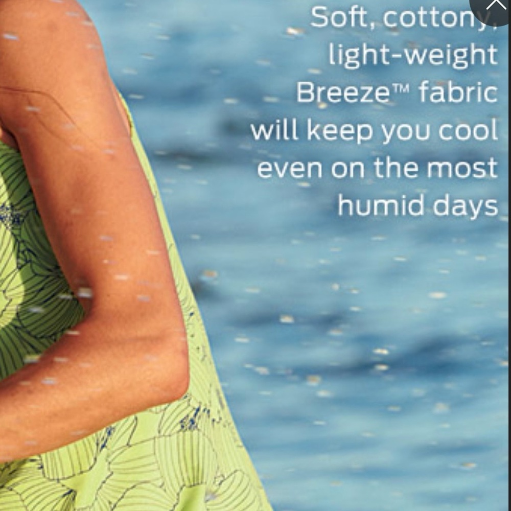 Title Nine Breeze Skirt Knit Stretches Lime Green Blue White Sporty Casual 4 6 S - Picture 8 of 8